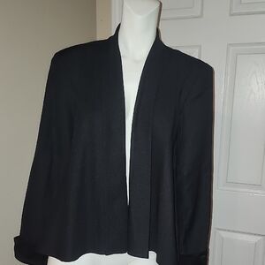 Open-Front Black Women's Blazer